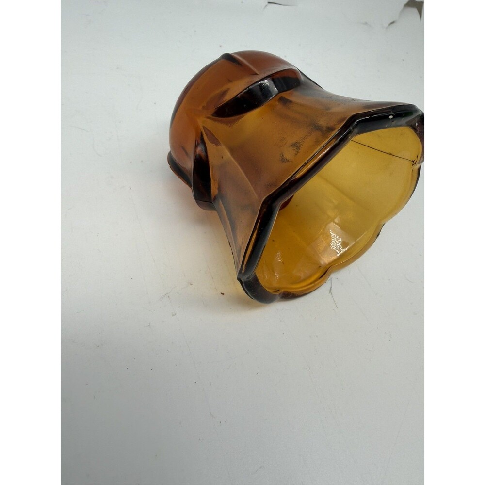 Votive Candle Holder Harvest Gold Amber TULIP PETAL FLOWER HOME INTERIOR